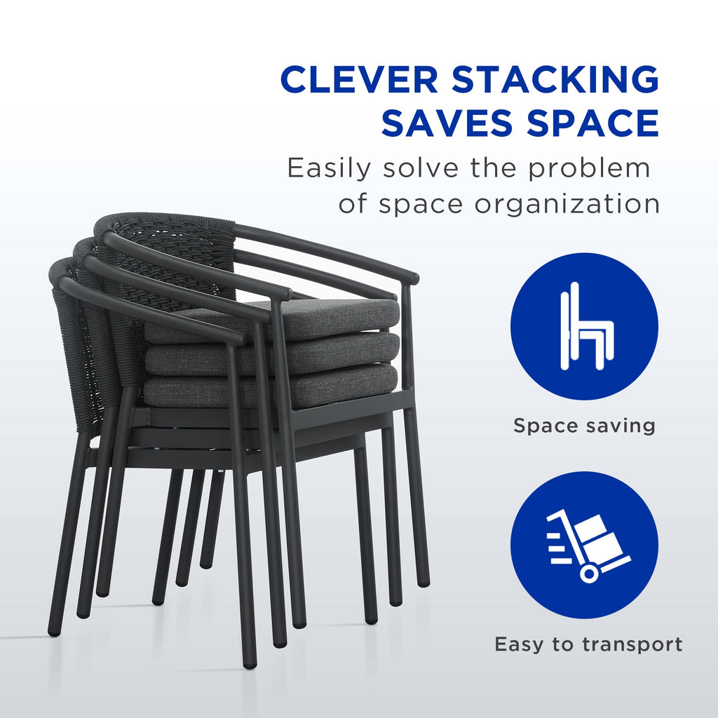 HIGOLD LUMEN Extendable Teak Outdoor Dining Set for 12 — FSC Certified