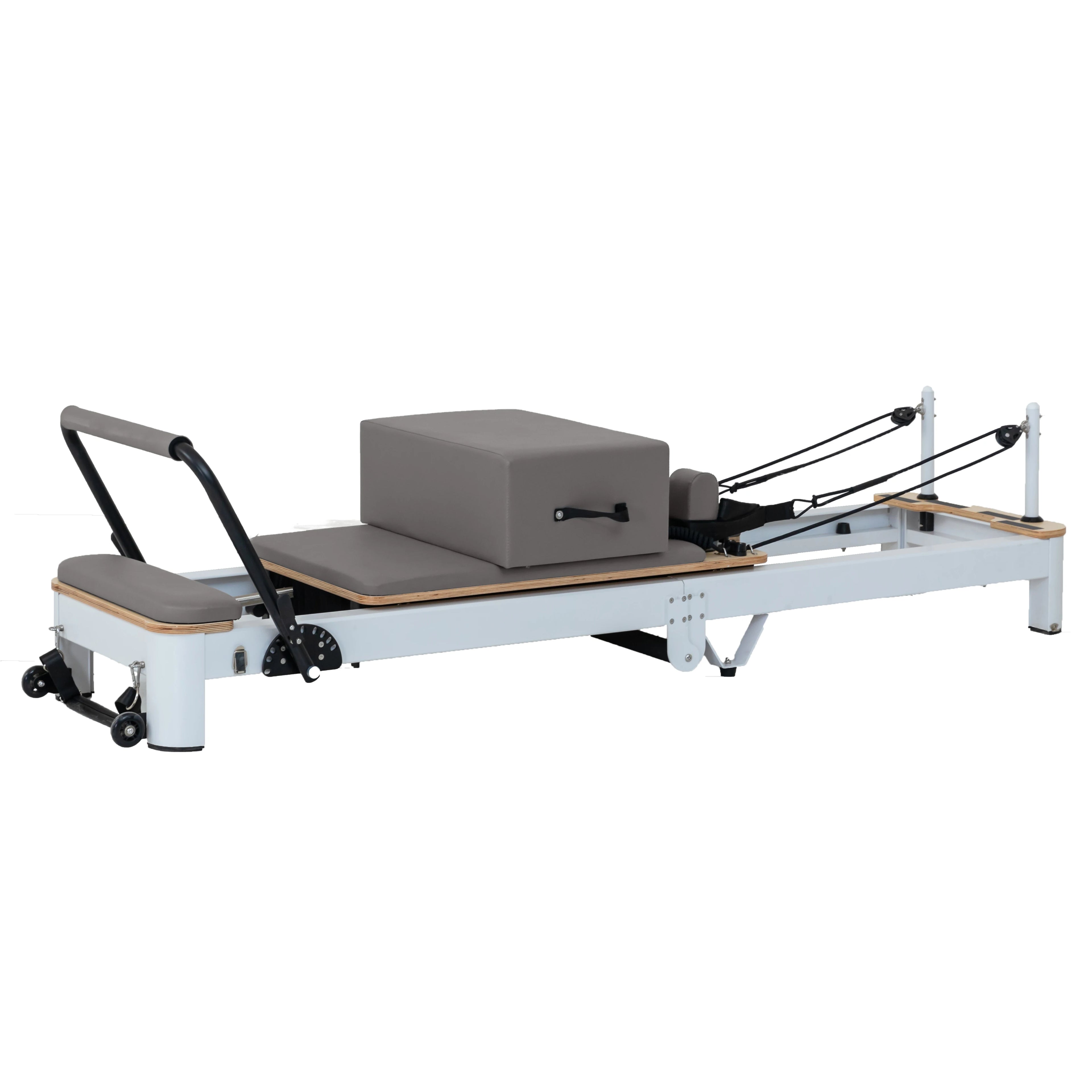 Foldable Aluminum Pilates Reformer — Professional Studio Grade