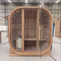 Solid Wood Outdoor Sauna Room — Dry Steam, Far Infrared & Wet Steam
