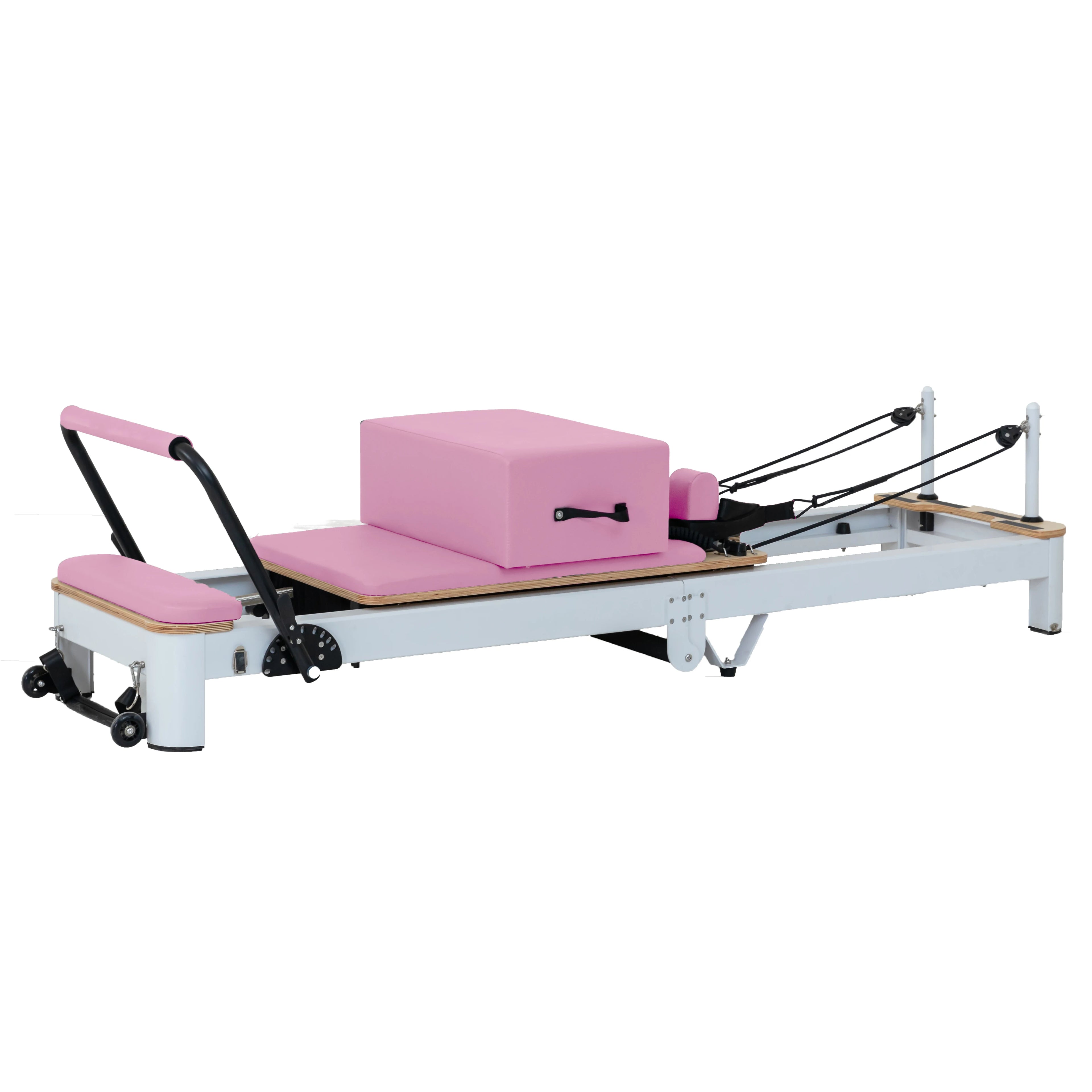 Foldable Aluminum Pilates Reformer — Professional Studio Grade