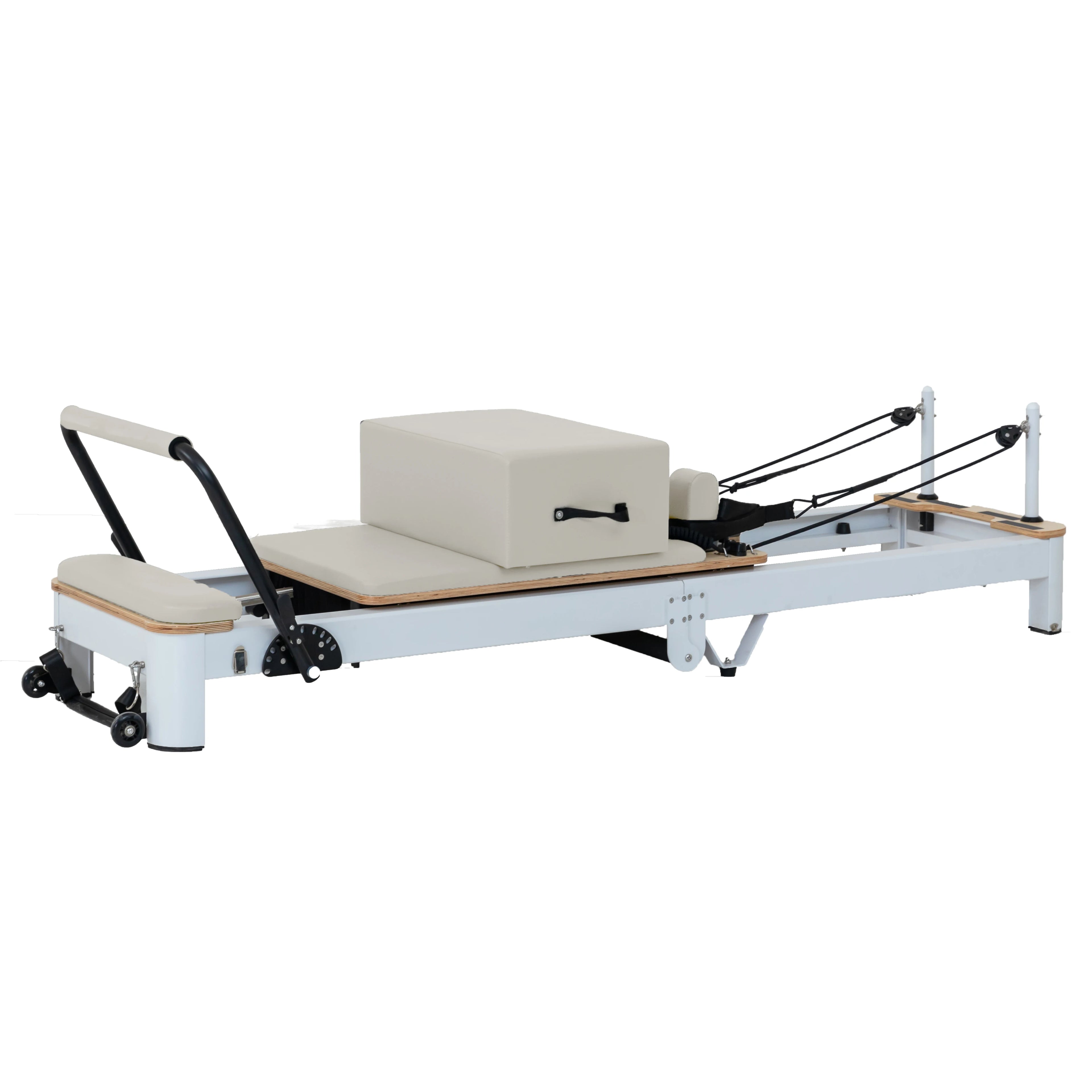 Foldable Aluminum Pilates Reformer — Professional Studio Grade