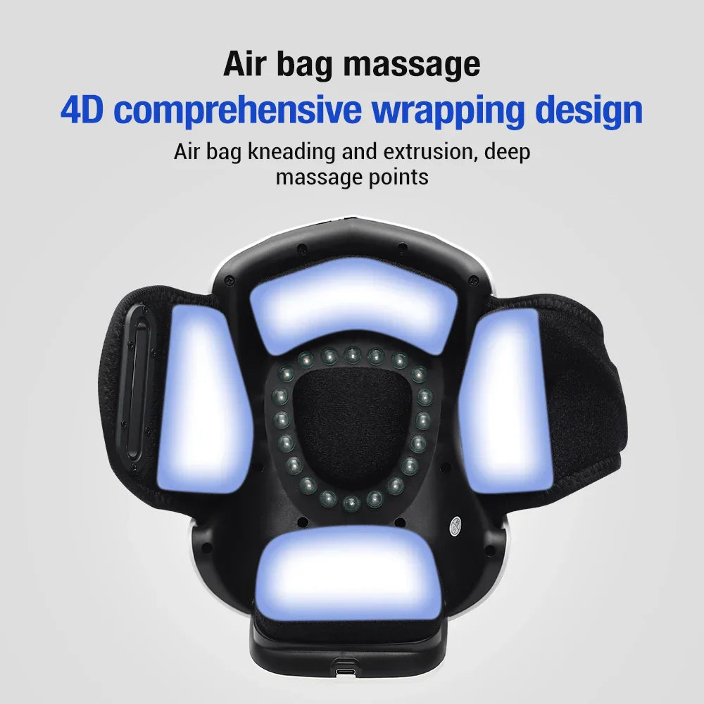 Smart Heated Knee Massager — 4-in-1 Infrared Therapy & Air Compression