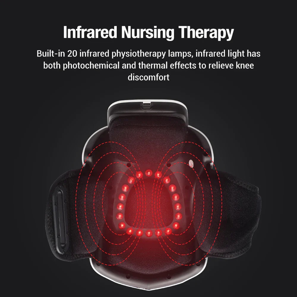 Smart Heated Knee Massager — 4-in-1 Infrared Therapy & Air Compression