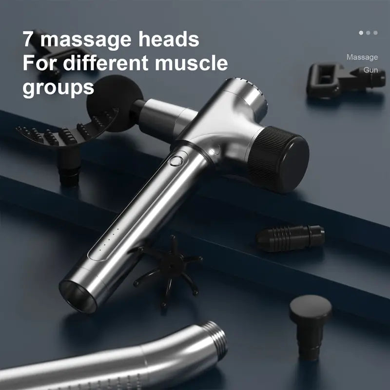 Extended Reach Pro Fascial Massage Gun — Telescopic Handle for Full Back Access