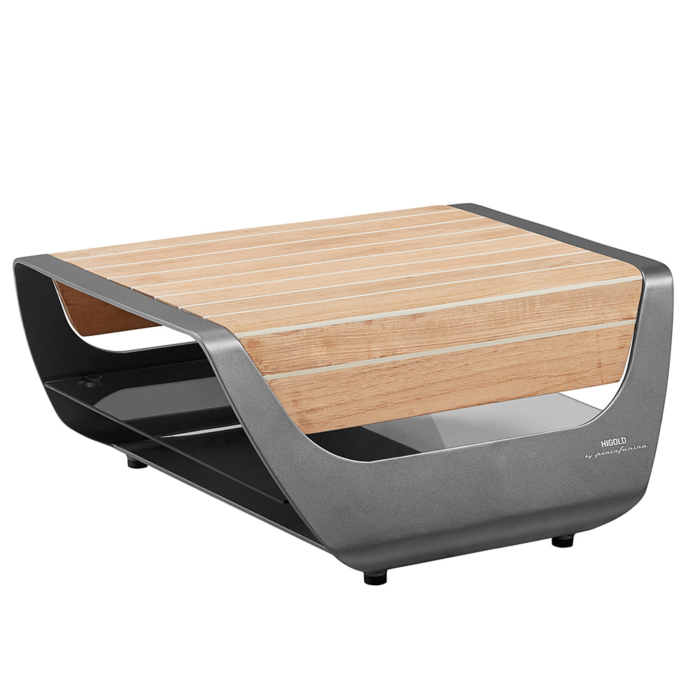 HIGOLD Onda Outdoor Chaise Lounger with Side Table — Pininfarina Design