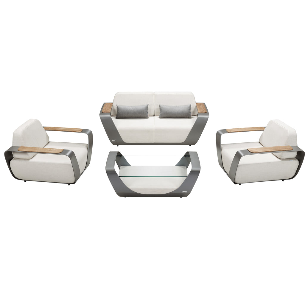 HIGOLD Onda Outdoor Luxury Conversation Set for 4 — Pininfarina Design